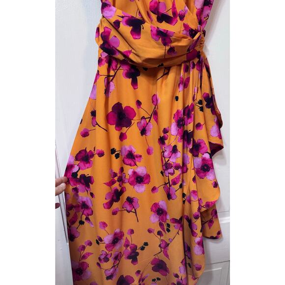 NWT Hutch Tansy Asymmetrical Floral V Neck Wrap Dress Size S - Picture 5 of 14